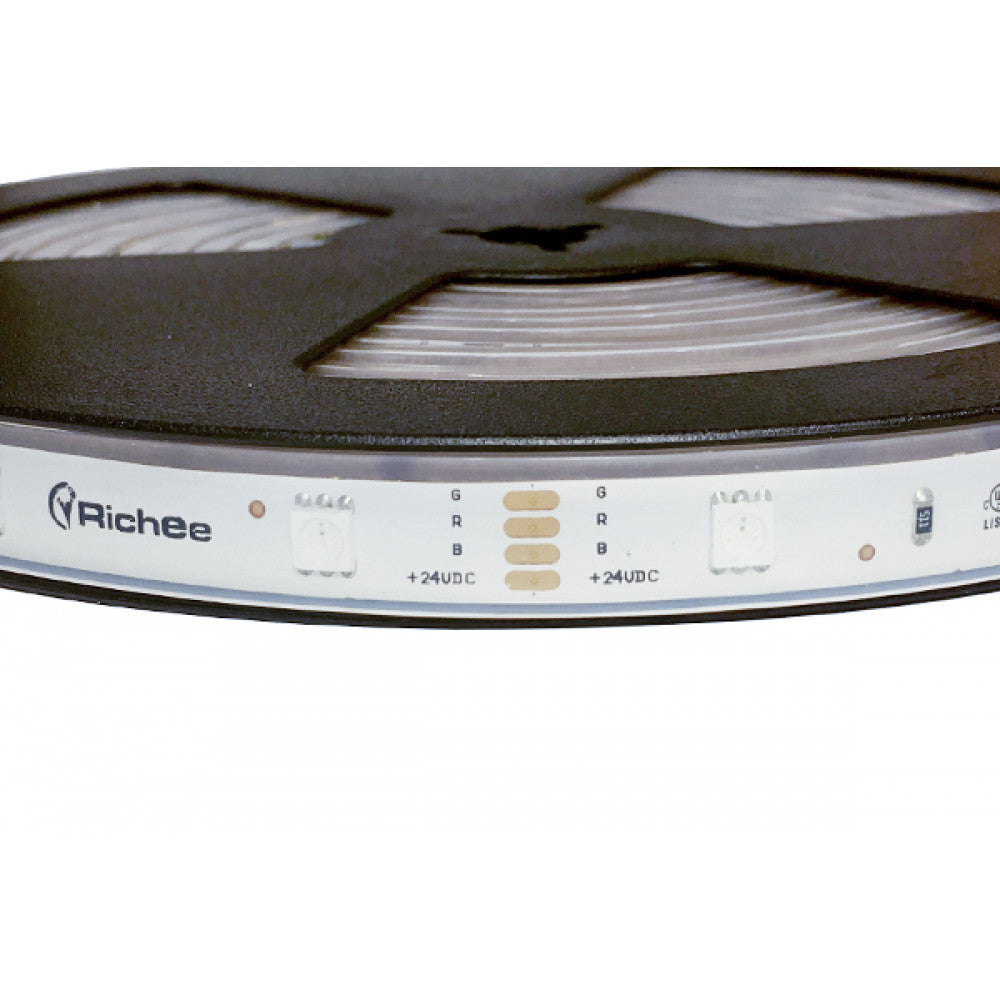 Outdoor RGB LED Strip 2.2W/FT 30LED/M 12V IP67