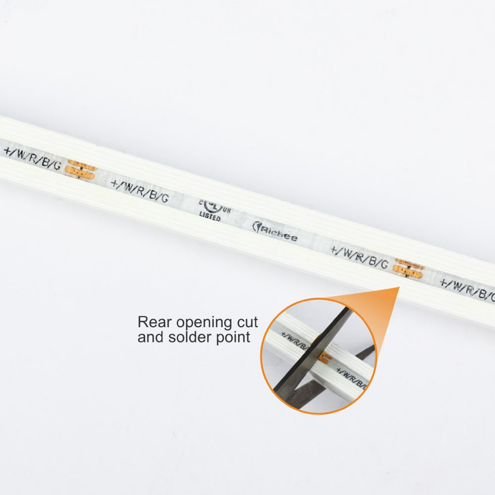 RGBW Milky Outdoor Spotless Strip 4.4W/Ft 24V Dc