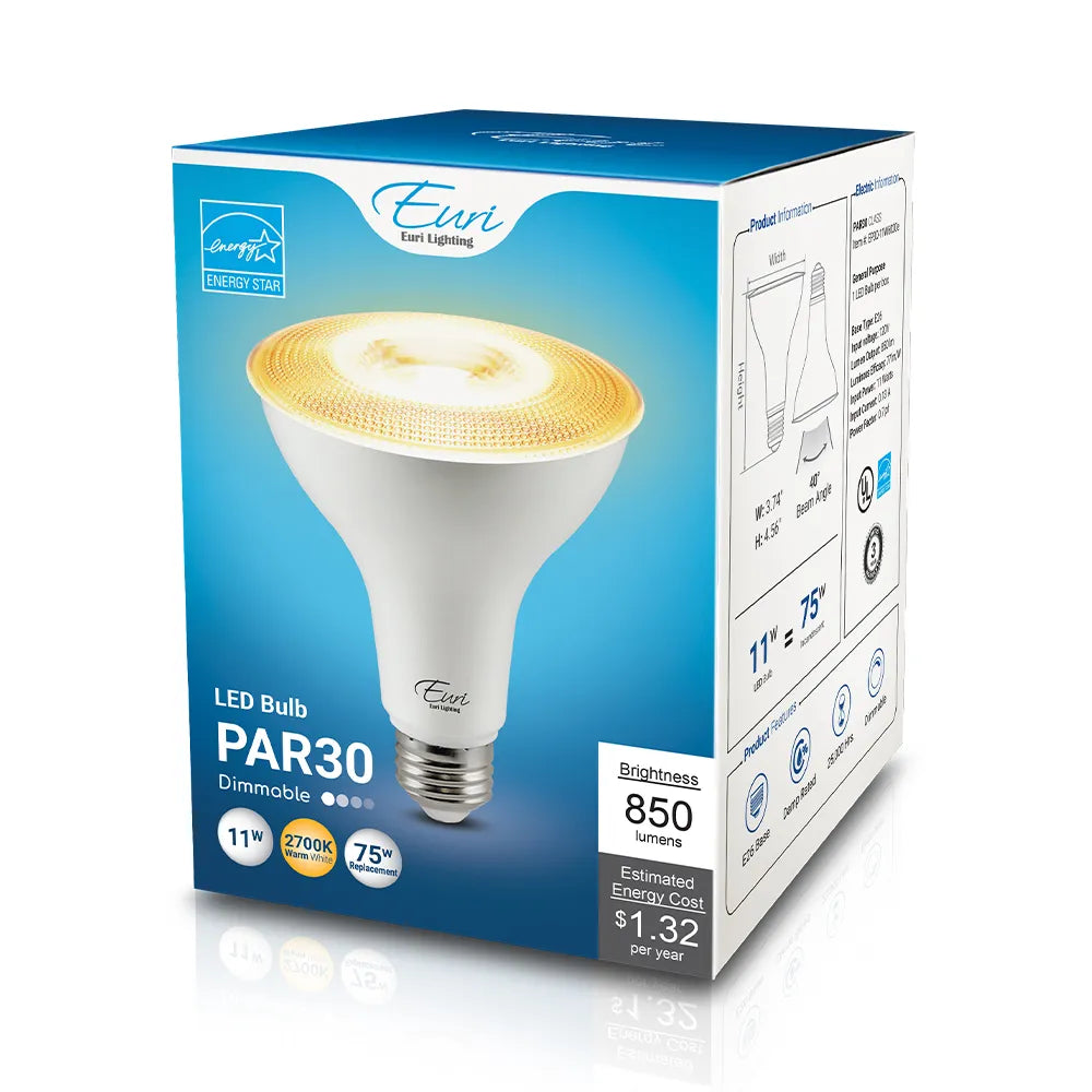 PAR30 Lamp Long-Neck E26 Base Dimmable