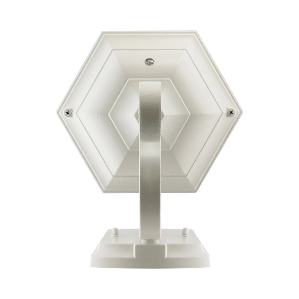 LED Flickering Flame Lantern w/Dual Security Light (White) - EFL-140W-MD