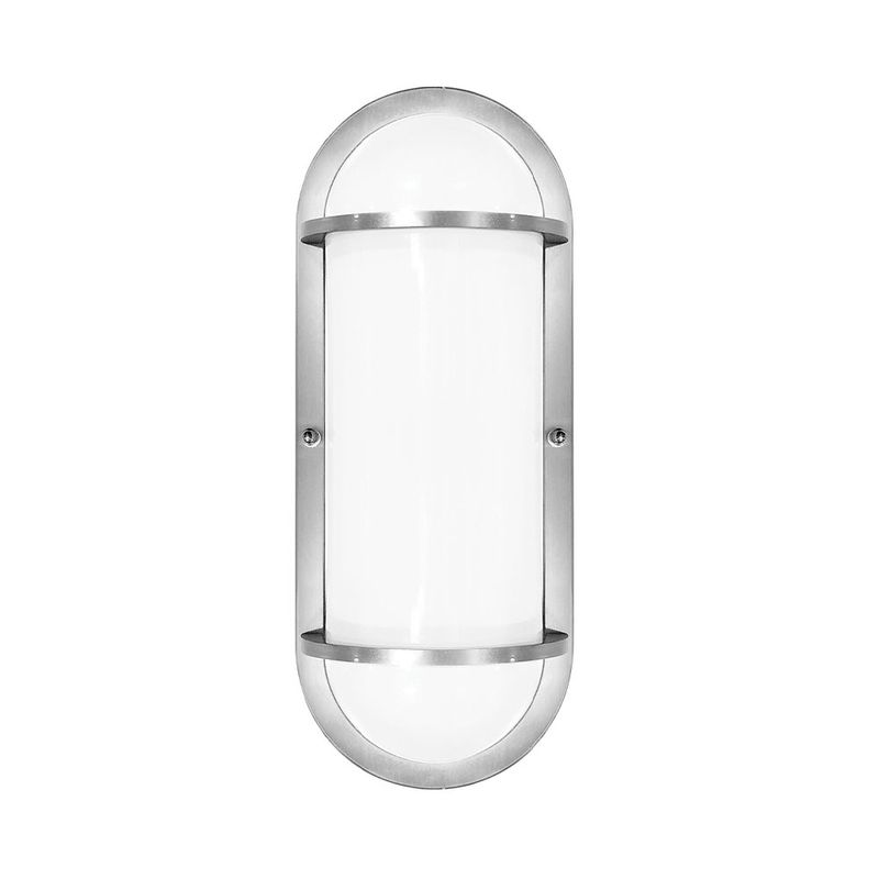 Residential LED 12.5-Watt Oval Wall Sconce Wet Rated 6 Color Selectable Non-Dimmable Photocell Sensor