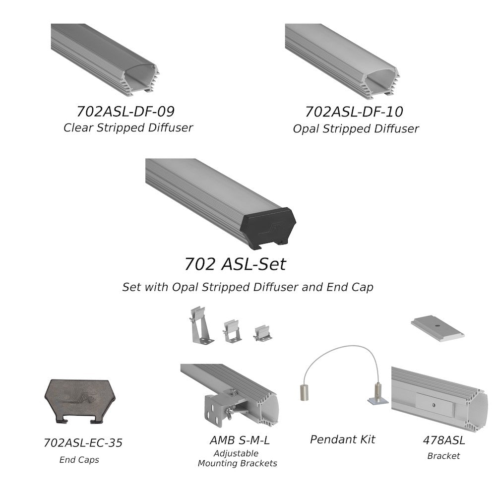 Angle Adjustable LED Channel 702ASL