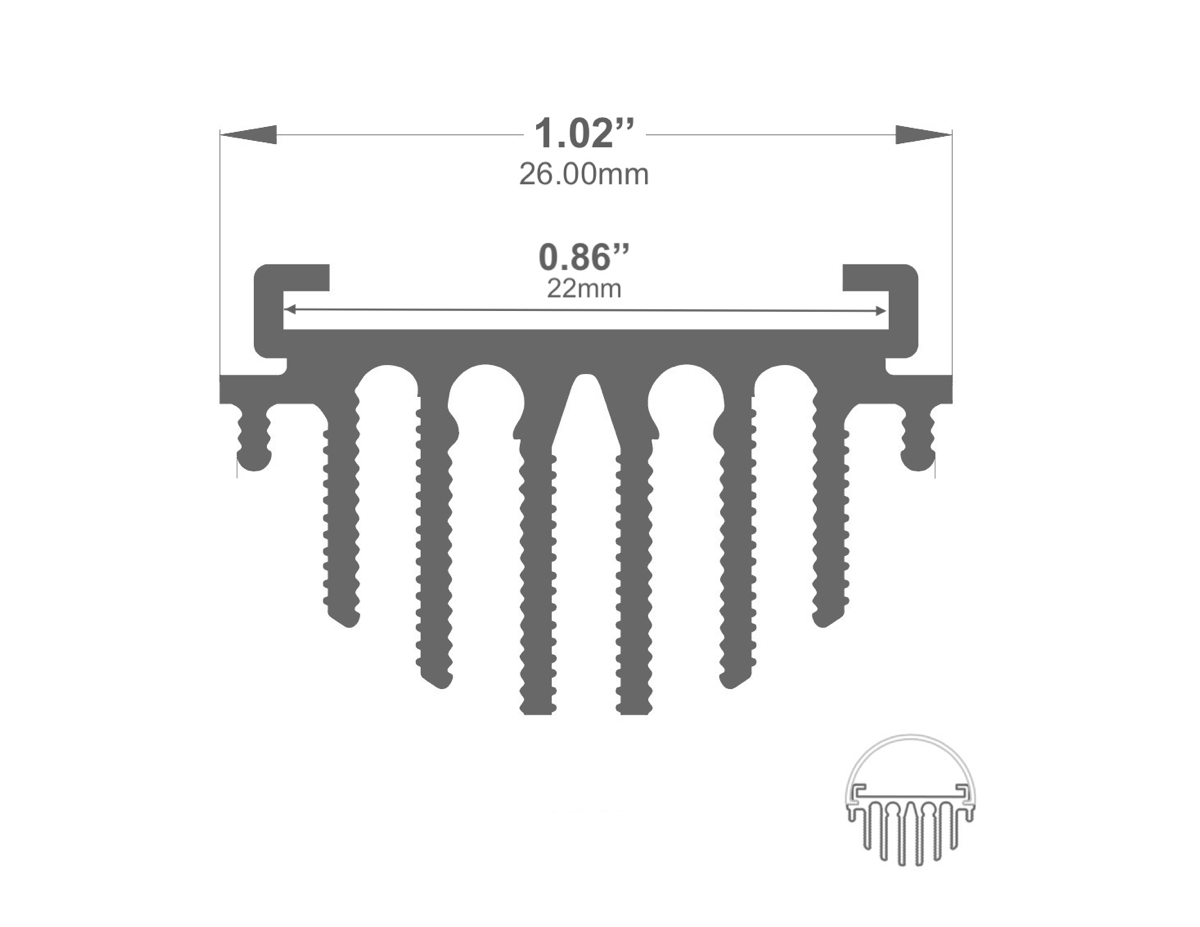 Round LED Channel - 858ASL