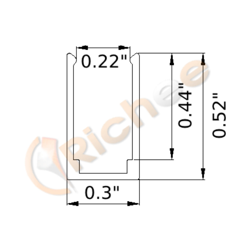 1/4" Side View Neon Led Aluminum Channel