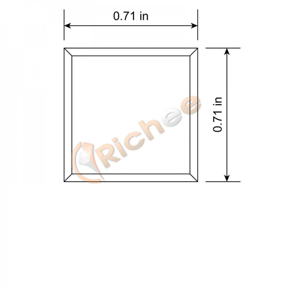 3/4'' Square Top LED Aluminum Channel - 9634