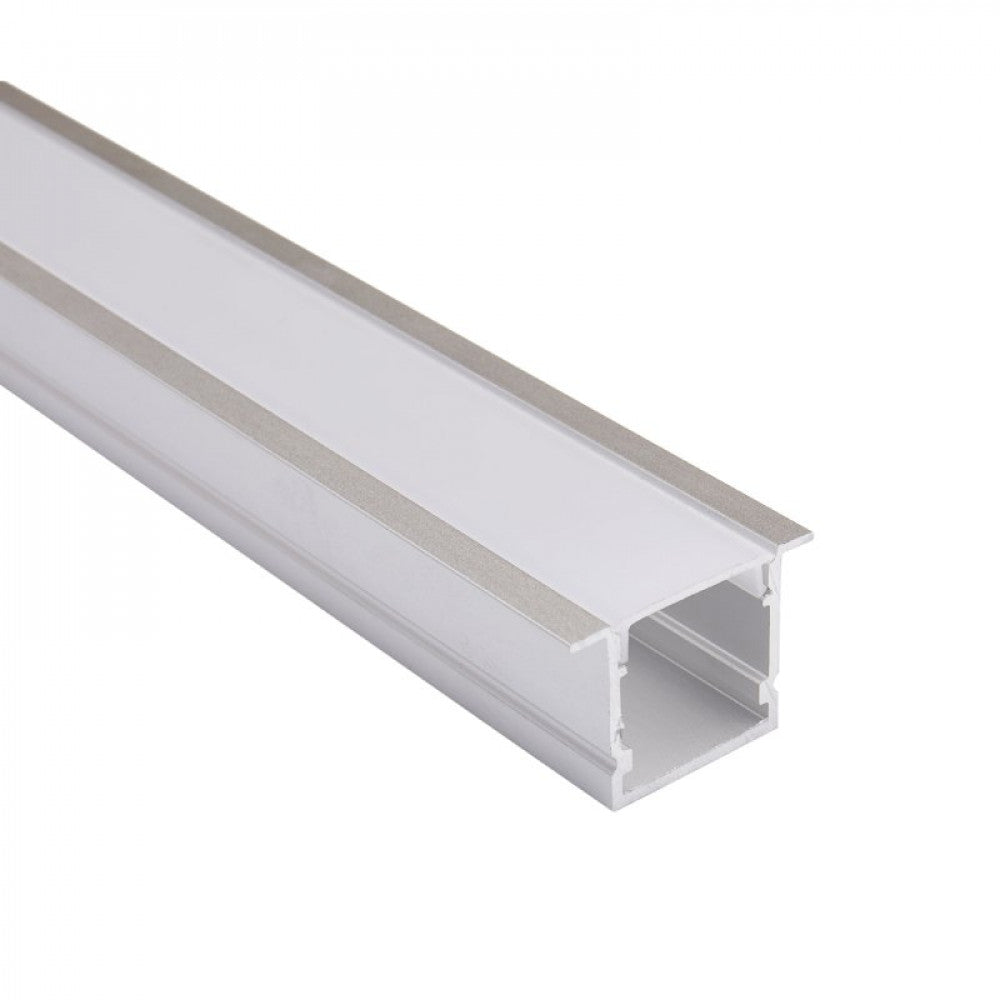 1-1/8" Deep Square Led Aluminum Channel W/ Trim 9641-W