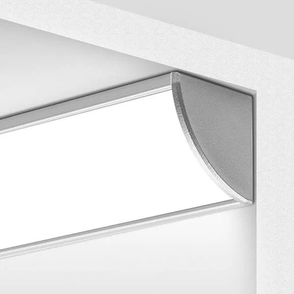 Aluminum Corner Channel LED Strip Light Cover End Caps - AP59