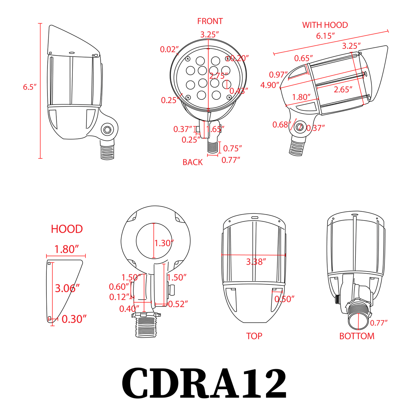 Aluminum RGBW Spot Light - CDRA12
