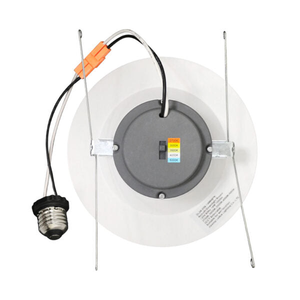 6” Recessed Downlight 5CCT Selectable E26 Adapter Included Dimmable - Euri
