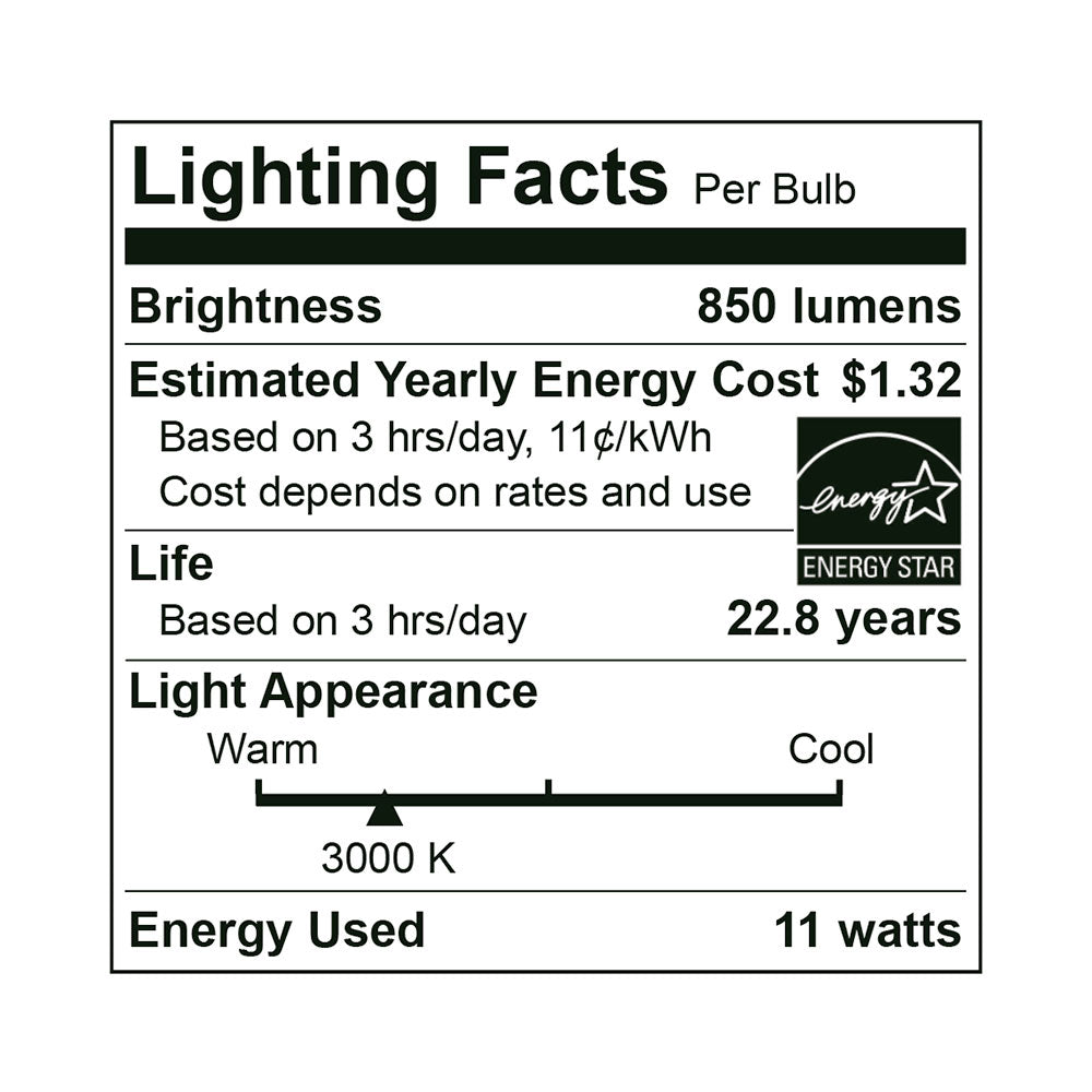 BR30 LED Bulb 11W 3000K - Euri Lighting