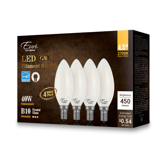 LED Filament Lamps Frosted Glass 2700K