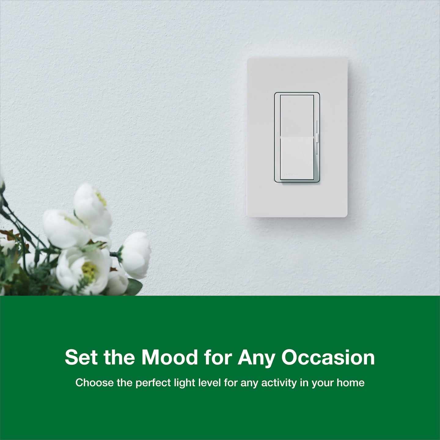 Lutron Diva LED+ Dimmer Switch for Dimmable LED, Halogen and Incandescent Bulbs, Single-Pole or 3-Way, DVCL-153P-WH, White