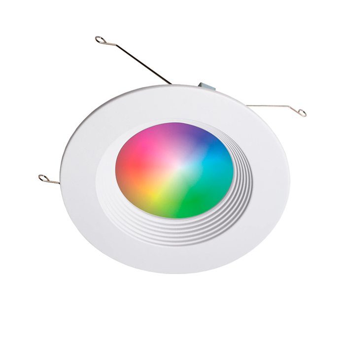 6" Baffle Smart Retrofit Downlight with RGBW