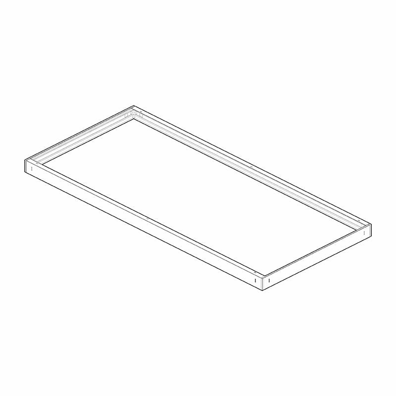 Surface mounting kit for 2X4 panel