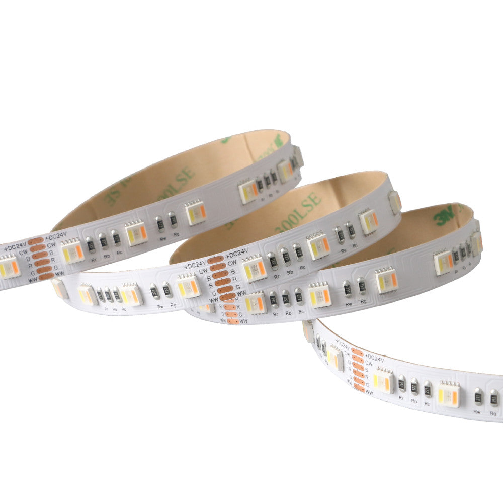Color Changing Tunable White RGB/CCT 4.4W/ft 60LED/m 24V DC