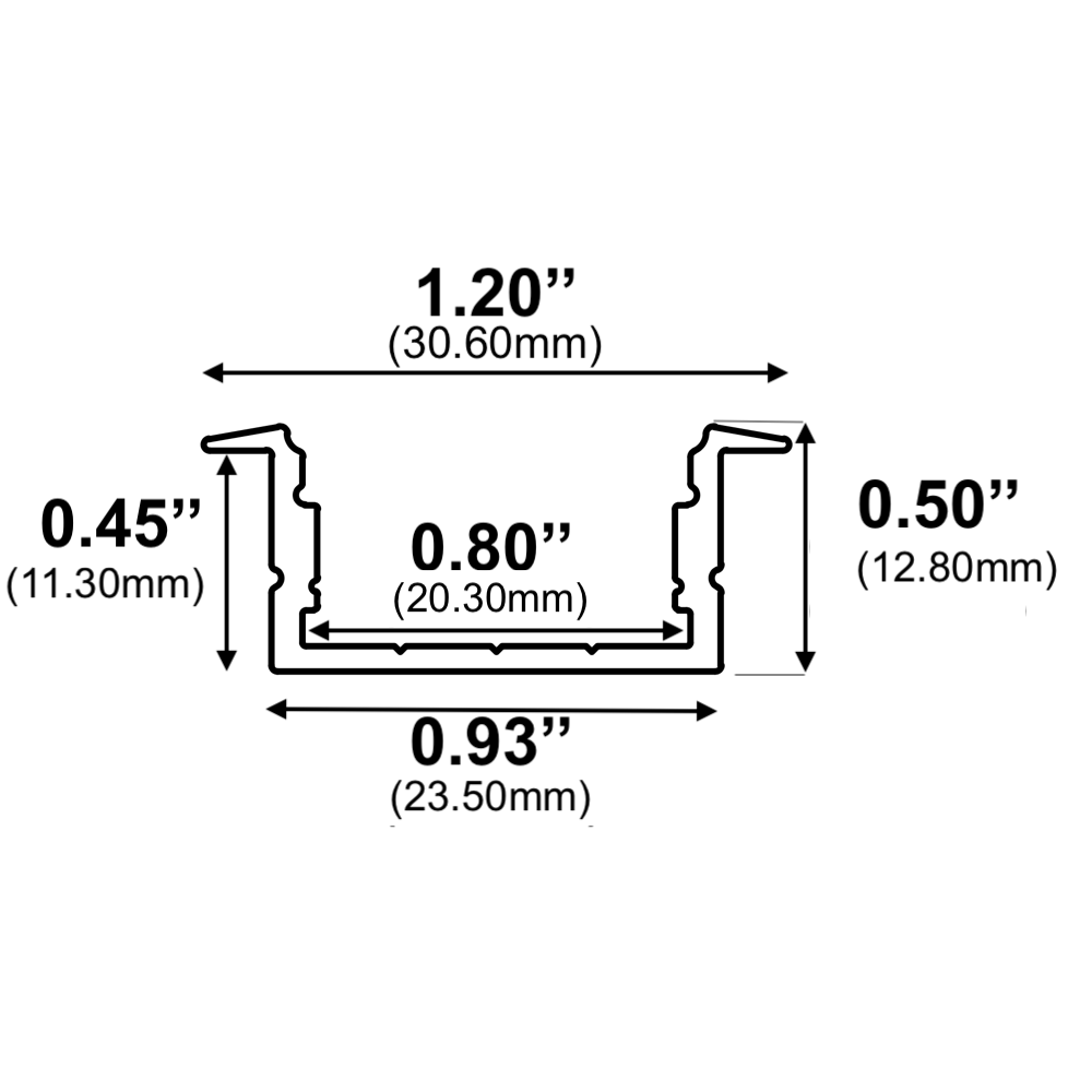1952ASL - Recessed LED Channel