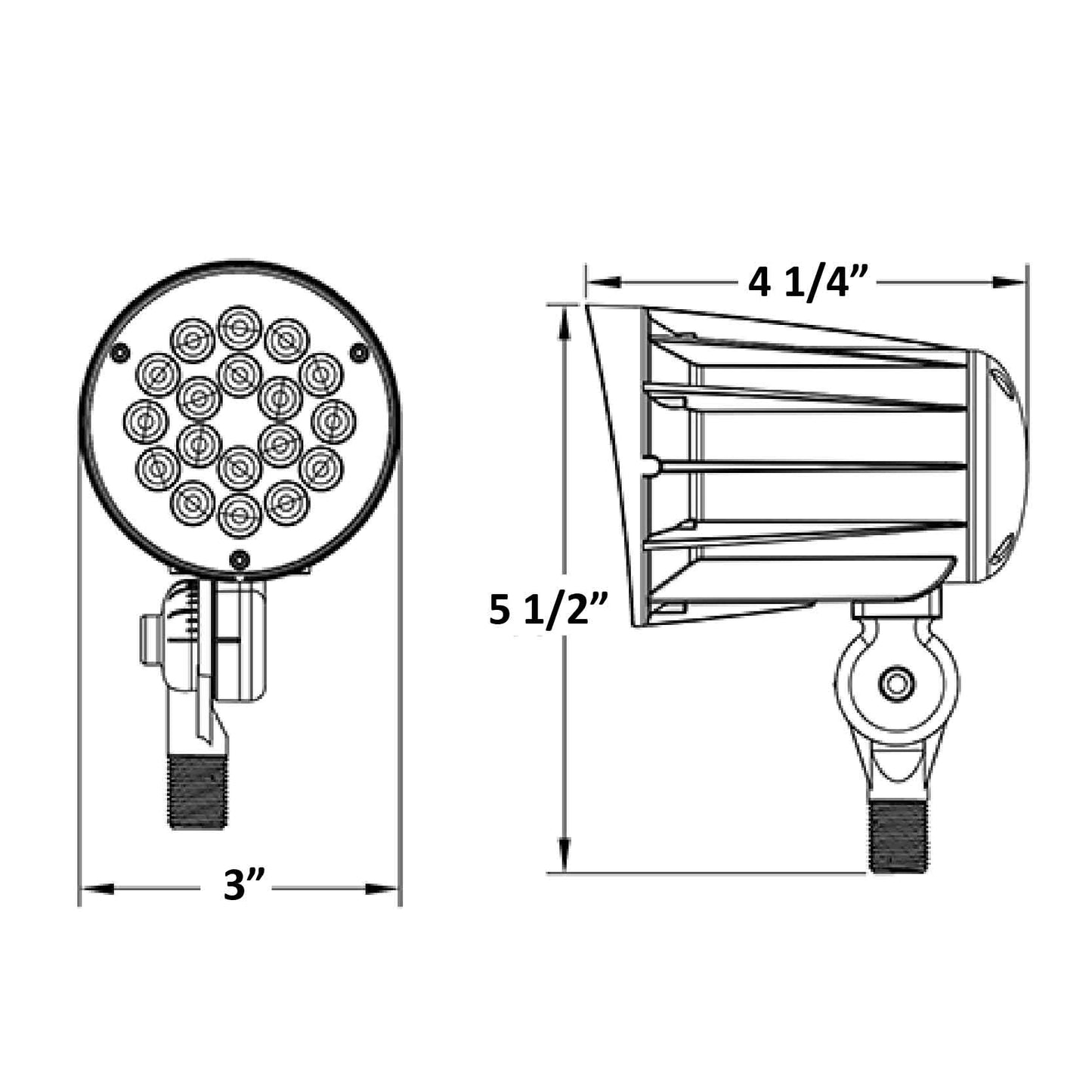 LED Bullet Flood Light - FLV12-6W