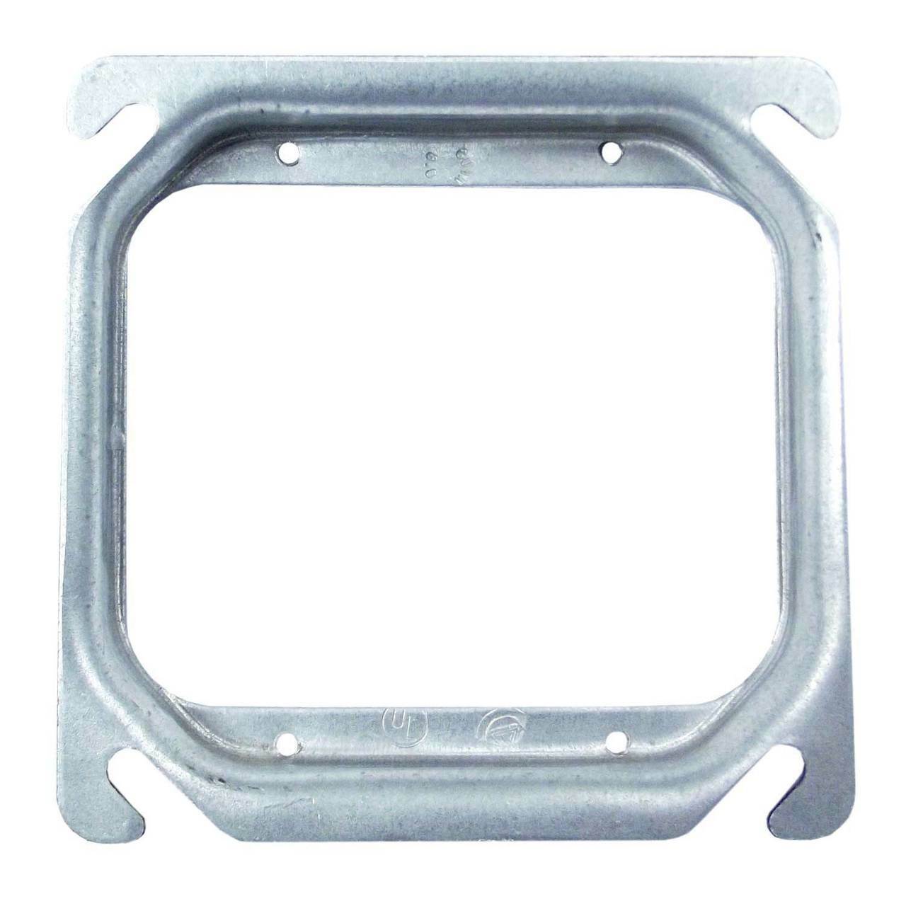 Raised 4" Square 2 Gang mud Ring