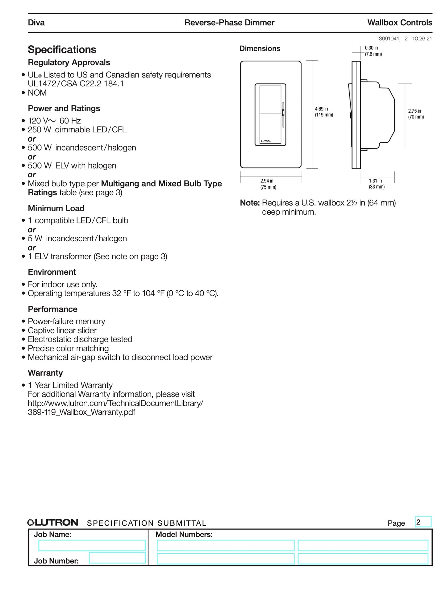 Diva 250w Reverse-Phase 3 way