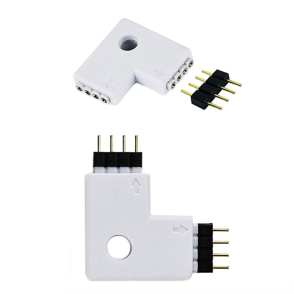 LED Strip Corner Connector 4 pin RGB Connector