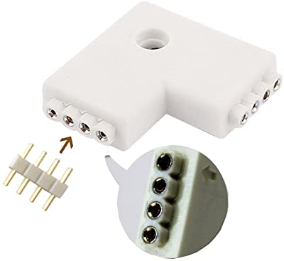 LED Strip Corner Connector 4 pin RGB Connector