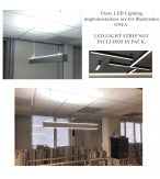 Up & Down Pendant Linear LED Channel - 550ASL