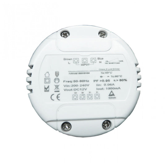 12V 20W Round Dimmable Driver