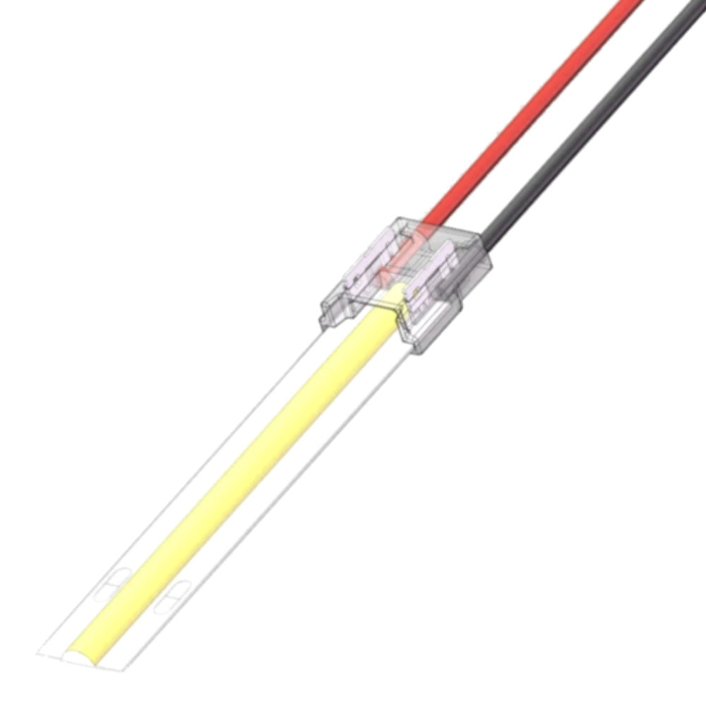 10MM SOLDERLESS STRIP POWER INPUT CONNECTOR FOR COB LED STRIP