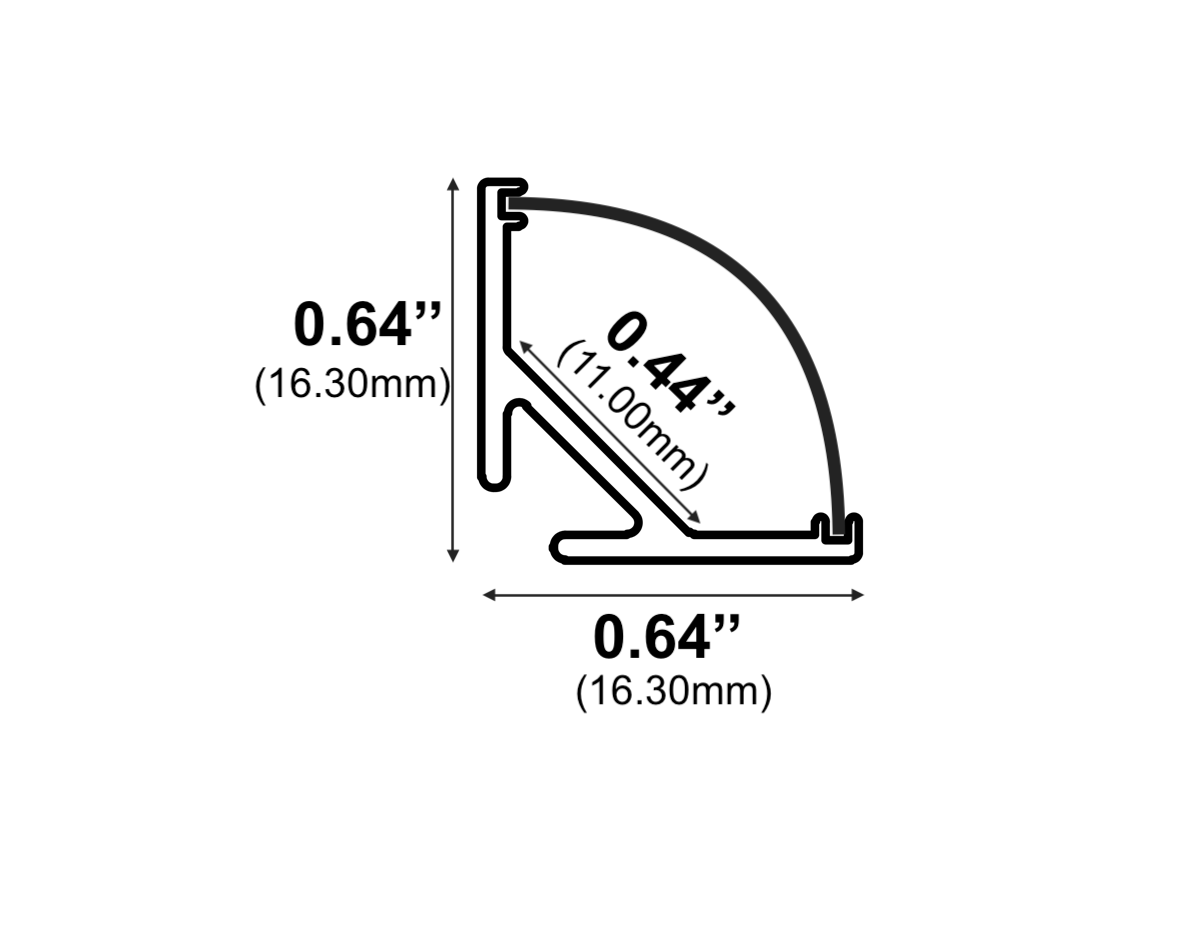964ASL - Slimline Corner LED Channel