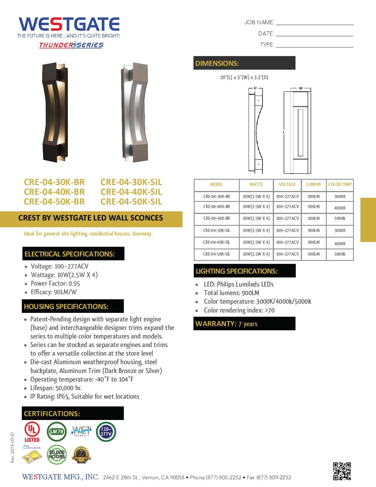 Crest by Westgate - Silver Curve