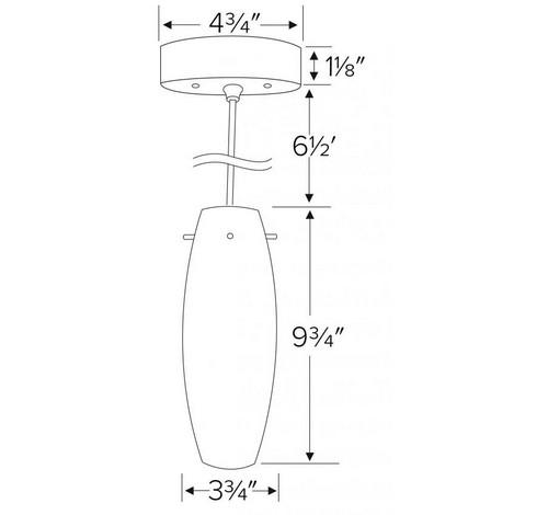 LED Barrel Glass Pendants