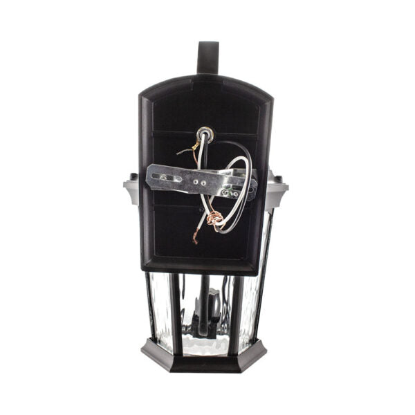 LED Flickering Flame Lantern w/Dual Security Light (Bronze) - EFL-130W-MD