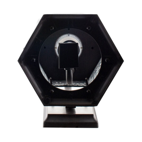 LED Flickering Flame Lantern w/Dual Security Light (Bronze) - EFL-130W-MD