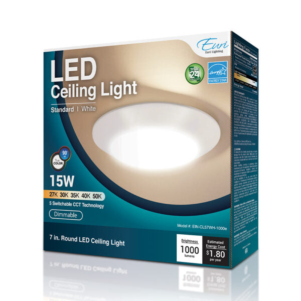 7” Indoor Round LED Ceiling Light