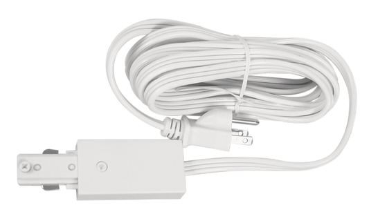 Elco Track Light Cord and Plug Connector White