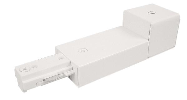 Elco Track Light Conduit Connector White