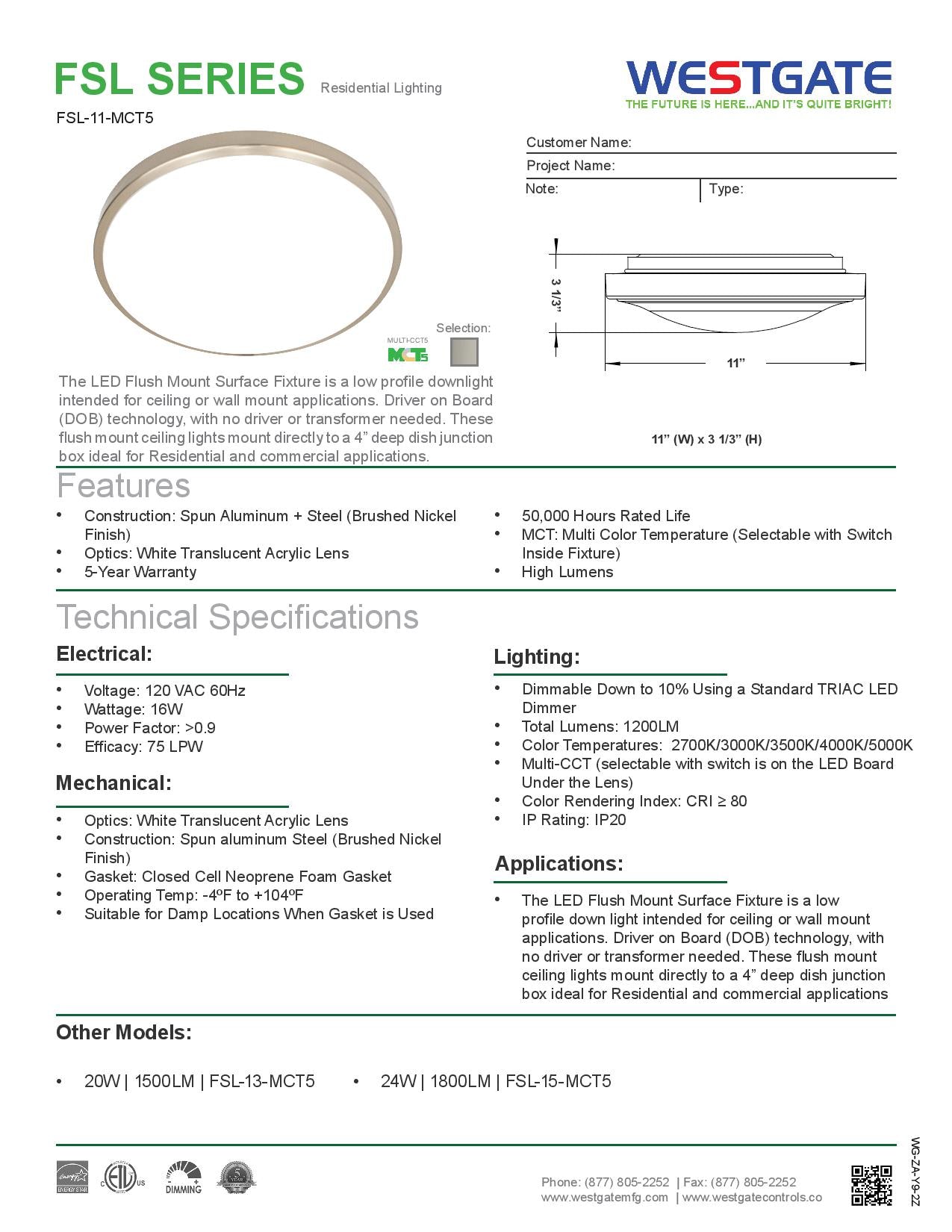 Ring Flush Mount Lights - LED Multi-CCT