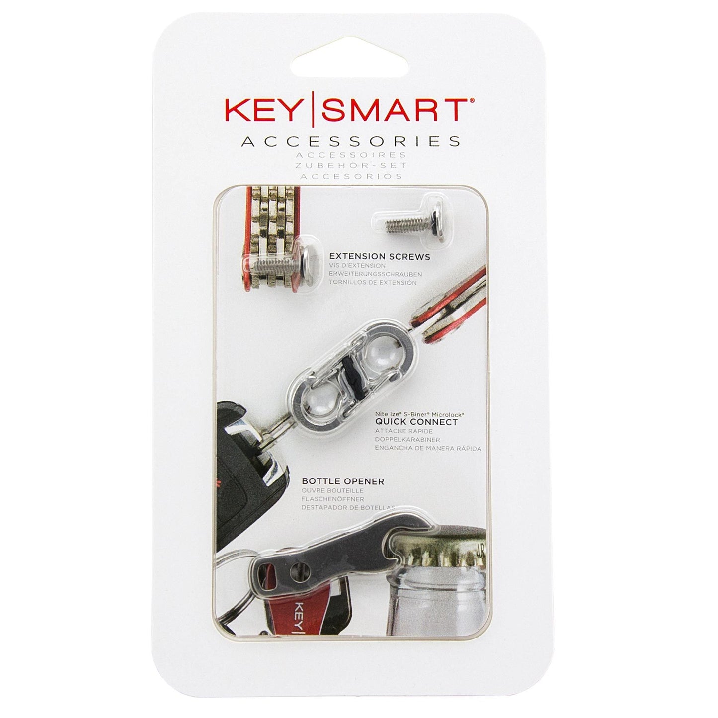 KeySmart Accessory Pack - Expansion Pack-14 Keys, Quick Disconnect and Bottle Opener