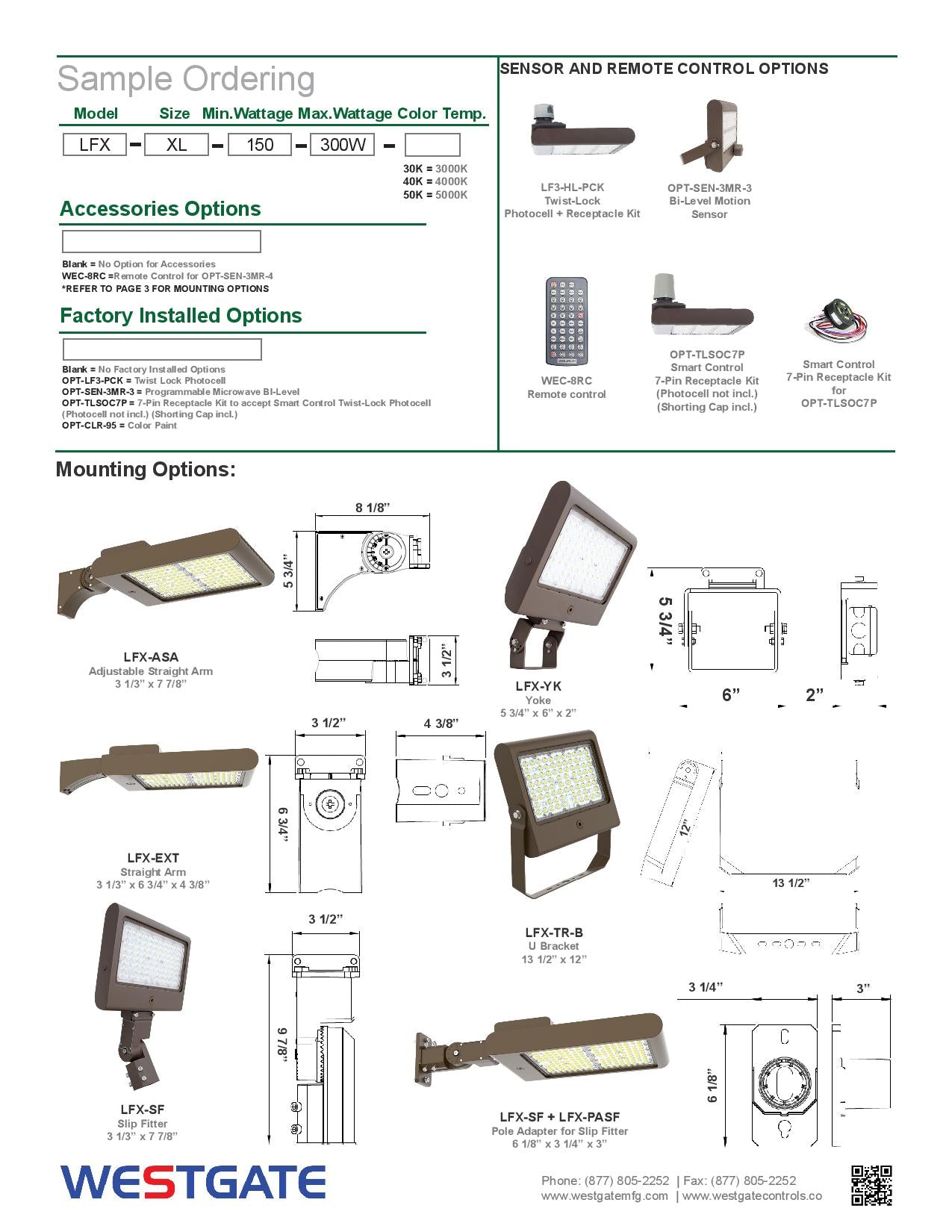 LFX LED Multi-Power High Lumen Flood Light Series - WESTGATE