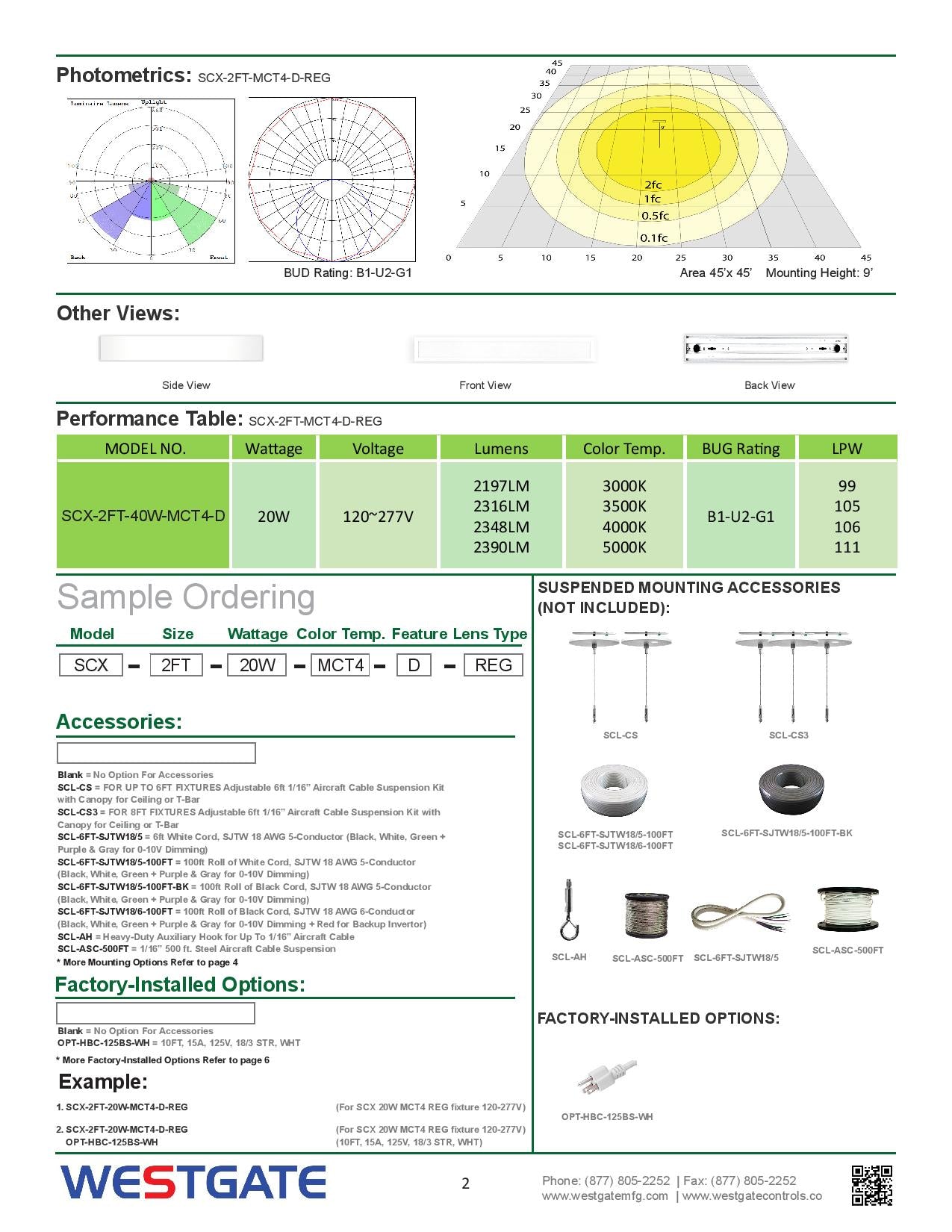 LED 2-3/4" Superior Architectural Seamless Linear Lights with Regressed Lens - WESTGATE