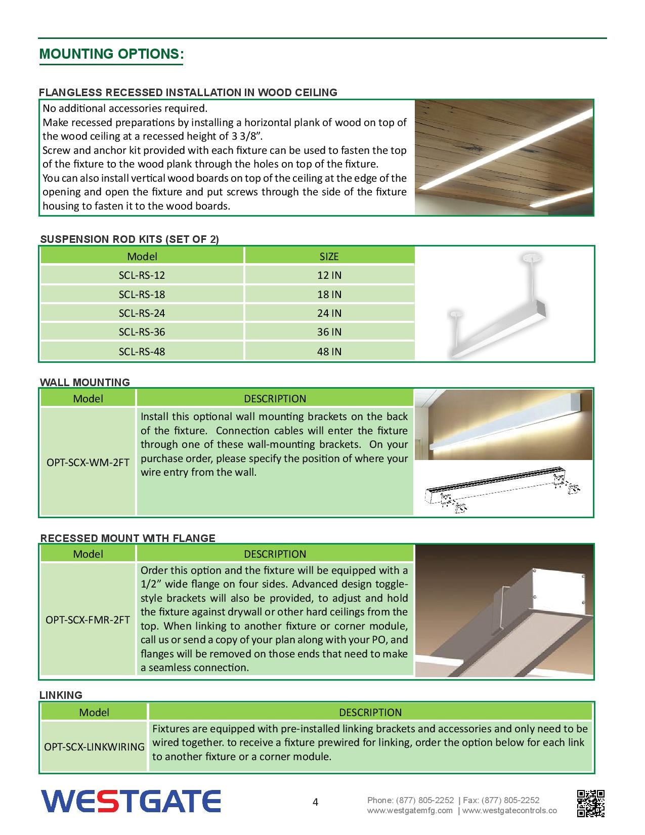 LED 2-3/4" Superior Architectural Seamless Linear Lights with Regressed Lens - WESTGATE