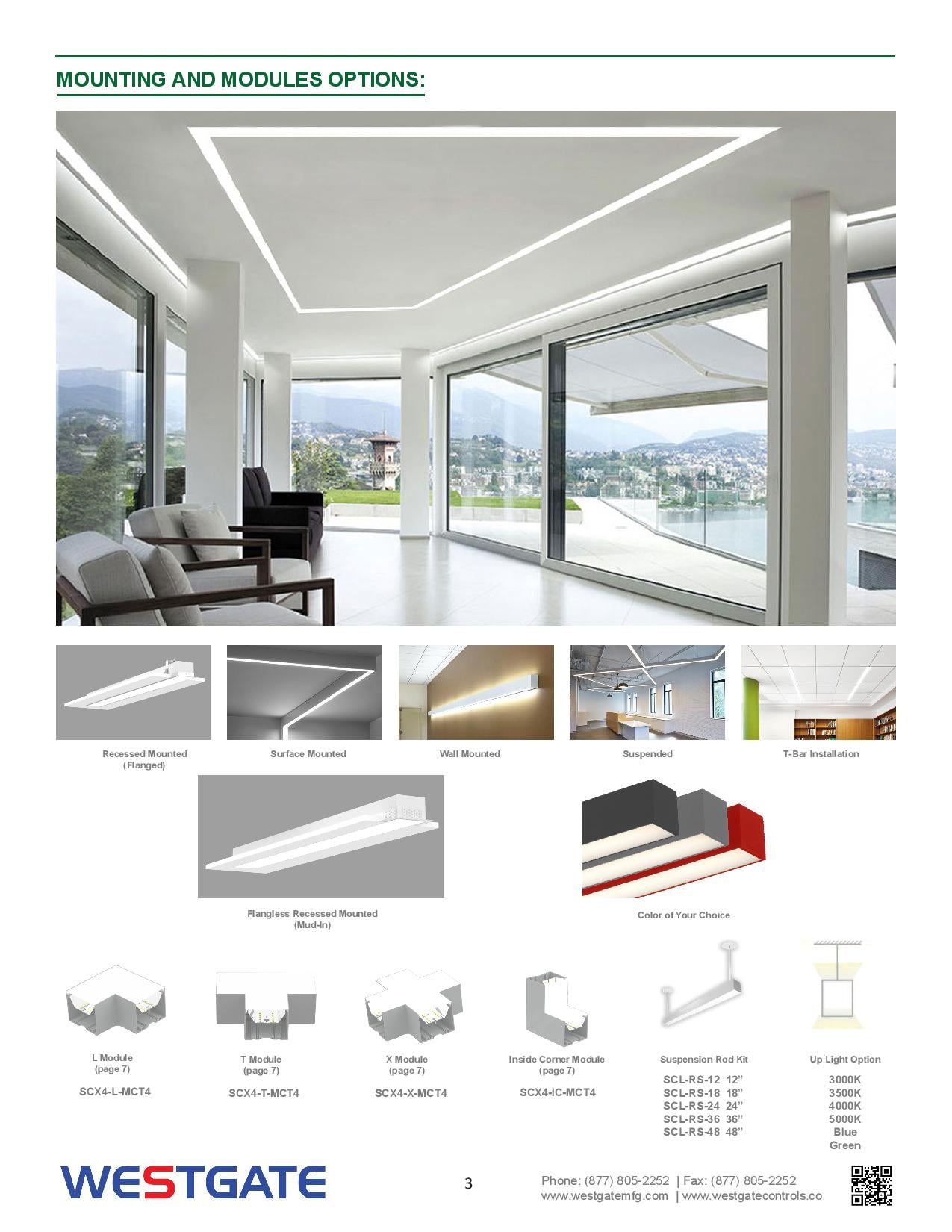 LED 4" Superior Architectural Seamless Linear Lights