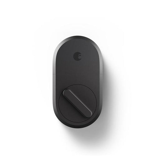 August Dark Gray Smart Lock Bluetooth Door Sense Technology