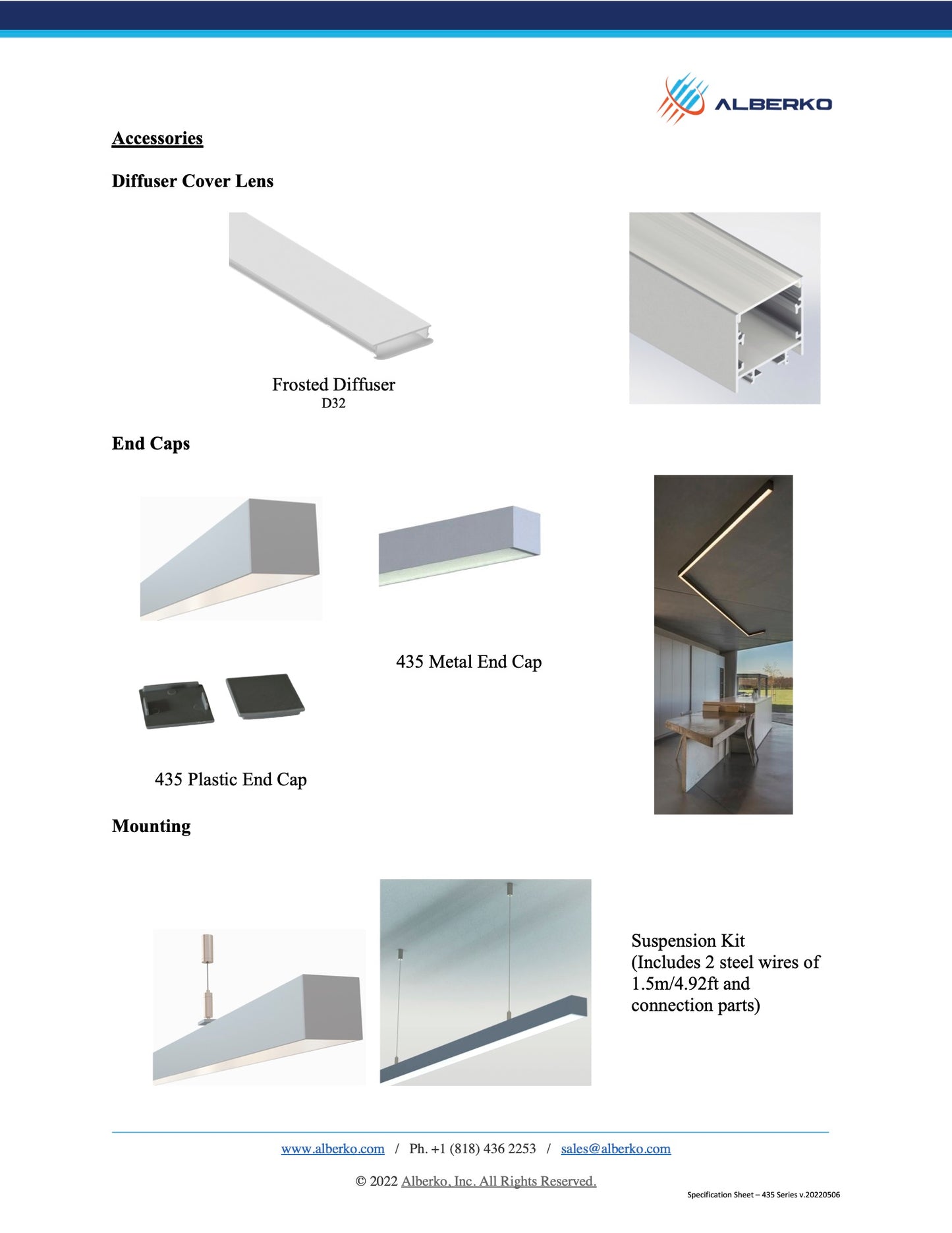 435ASL - Surface / Pendant LED Channel