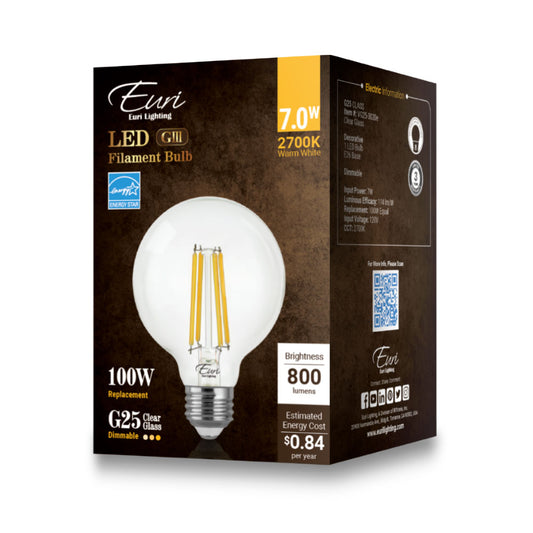 LED Filament Bulb - G25