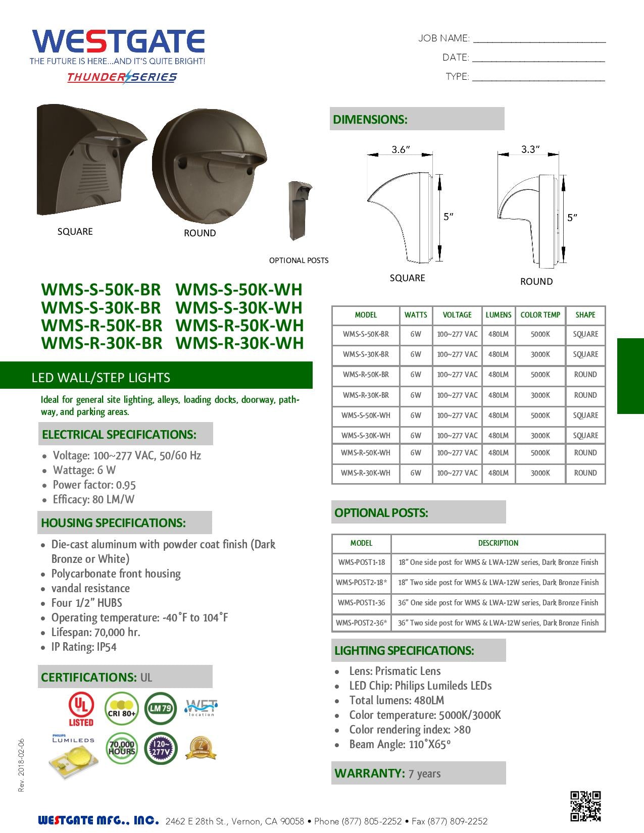 LED Wall/Step Lights