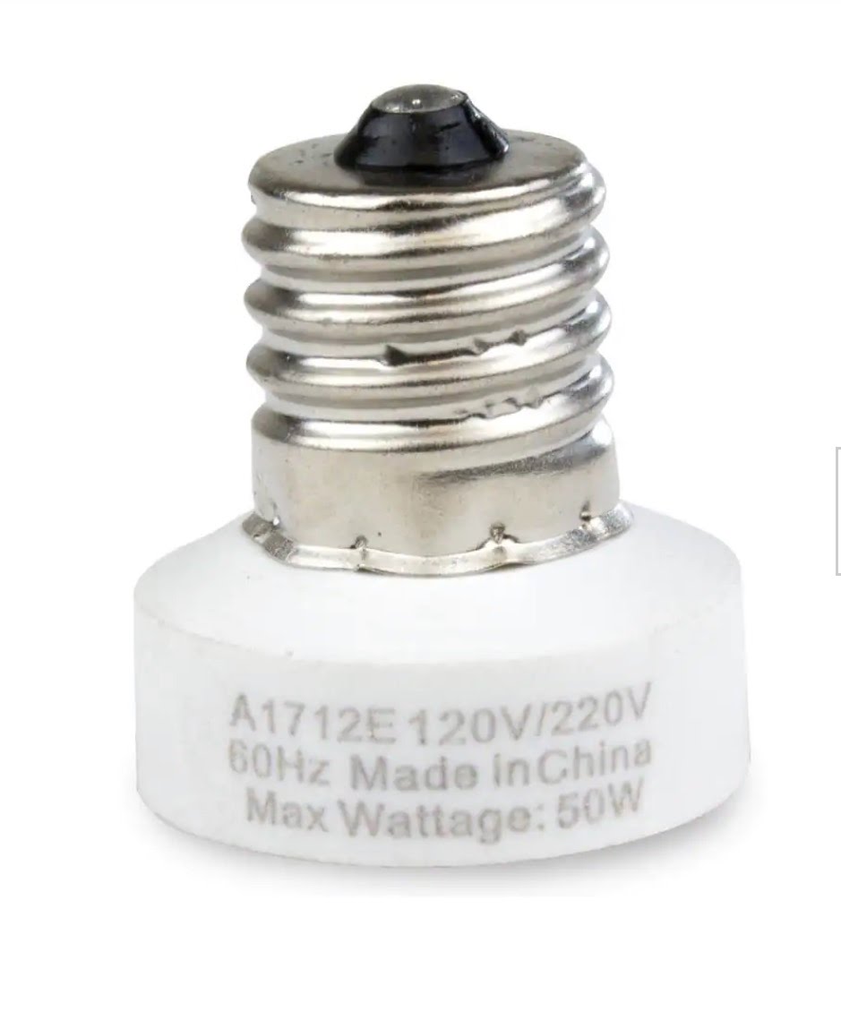 E17 to E12 Light Bulb Adapter
