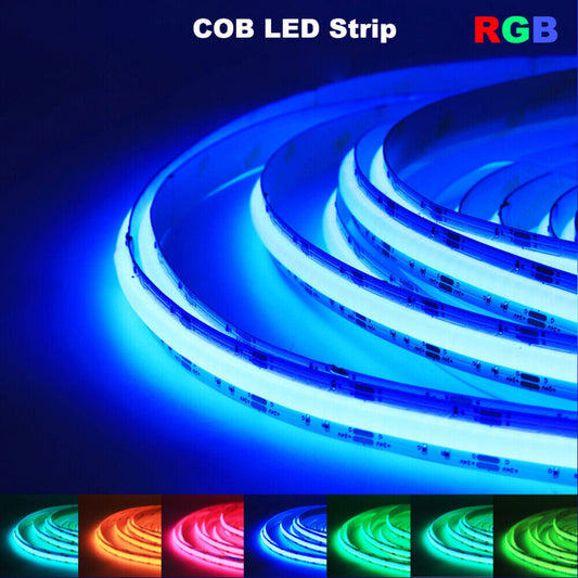 RGB +6500K LED COB Strip