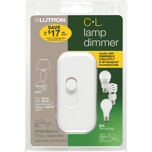 Lutron Credenza 100W LED Plug In CFL-LED Dimmer