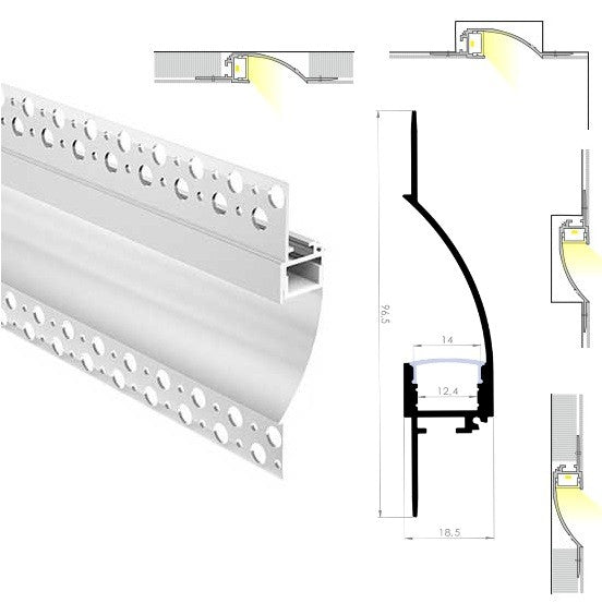 660ASL Trimless Mud-In LED Channel